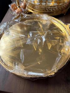 Luxury Modern Gold Plated Traditional Arabic <b>Tea</b> <b>Set</b> with Engraved Tray and Handle for Ramadan Decorative Serving Tray - Product Image 6