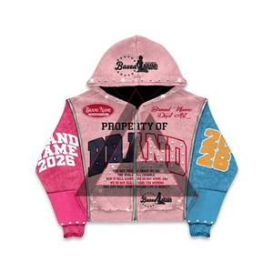 Ensemble sweat à capuche et short en molleton de coton 380g, coupe courte et carrée, double taille, personnalisable, à séchage rapide, avec strass, pour homme, hiver - Product Image 5