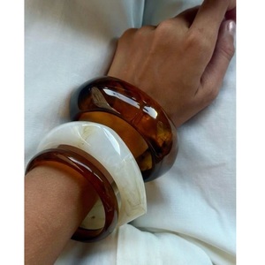 Exclusive Resin Bangles for Women Waterproof Custom Colors Cute Style Gloss Finish Jewelry for Wedding Party Styling Worldwide - Product Image 2