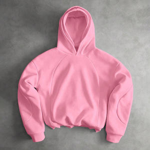 เสื้อฮู้ดโอเวอร์ไซส์ผู้ชาย สีพื้น ผ้าฝ้ายเฟรนช์เทอร์รี่ สวมใส่สบายๆ สำหรับฤดูใบไม้ร่วง ทรงปกติ แขนยาว สีเทา - Product Image 4