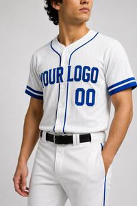 Ensemble d'uniformes de baseball personnalisés unisexe, maillot court et pantalon, impression par sublimation, évacuation de l'humidité, toutes saisons, devant - Product Image 6