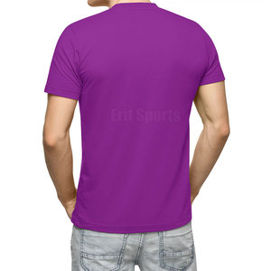 T-shirts pour hommes Streetwear, coupe classique, 100% coton, uni, décontracté, écologique, respirant, pour les voyages et les activités de plein air - Product Image 2