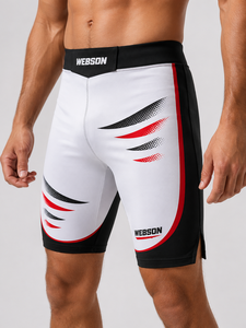 Pantalones Cortos de Compresión WABSON SPORTS para Hombre, Corte Regular, 100% Poliéster, Absorben la Humedad, Transpirables, de Secado Rápido, para Artes Marciales Mixtas - Product Image 4