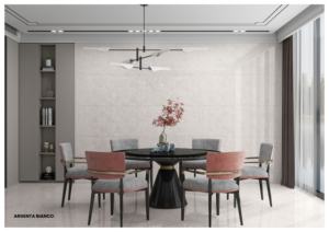 กระเบื้องพอร์ซเลนพรีเมียม 60x120 ซม. 600x1200 มม. 24x48 ผิวมันเงา ขนาดใหญ่ ทันสมัย เหมาะสำหรับโครงการตกแต่งภายในสุดหรู - Product Image 5