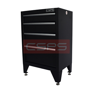 Armoire à outils en acier noir mat thermolaqué à 4 tiroirs, 61 cm, pour une identification distinctive (référence similaire) - Product Image 2