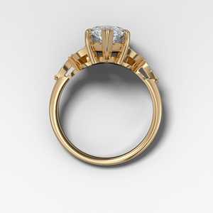 2 Carat Pear Cut <b>Leaf</b> Engagement Ring 10K 14K 18K Solid Gold Lab Grown Diamond Prong Set Tear Drop Solitaire Jewelry Manufacture - Product Image 4
