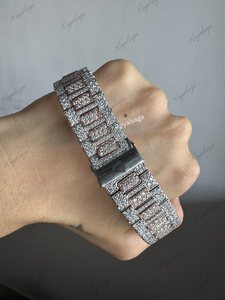 Montre mécanique de luxe pour homme, personnalisée, de haute qualité, classique, carrée, avec diamant Moissanite D VVS1 de 41 mm, prix d'usine, prête à être expédiée - Product Image 5