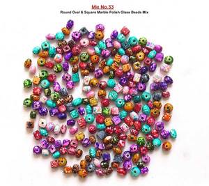 Assortiment de perles en verre soufflé colorées, marque MAE, modèle Mix No.33, pour la fabrication de bijoux, bracelets, fournitures artisanales, vente en gros - Product Image 2
