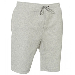 Shorts bermuda gris en coton pour homme avec cordon de serrage à la taille et poches, style décontracté, 100% coton French Terry. - Product Image 3