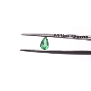 Émeraudes zambiennes naturelles calibrées en forme de poire 6x8mm, pierres précieuses facettées naturelles pour la création de bijoux, prêtes à l'emploi - Product Image 2