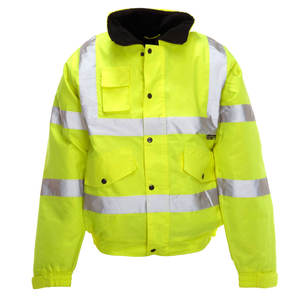 Chaqueta de Trabajo Acolchada de Alta Visibilidad, Uniforme de Trabajo Personalizado, Franja Reflectante de Seguridad Vial Fluorescente, Chaquetas de Poliéster de Alta Visibilidad - Product Image 1