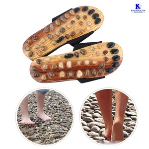 Chaussons d'acupression K Star, sandales de réflexologie en pierre naturelle pour le massage des pieds et le soulagement des douleurs. - Product Image 3