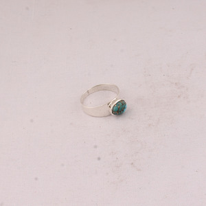 Wholesale 925 Sterling Silver Oval Copper Turquoise Bezel Set Natural Matrix Turquoise Cabochon <b>Ring</b> <b>Plain</b> Band Unisex Party - Product Image 4