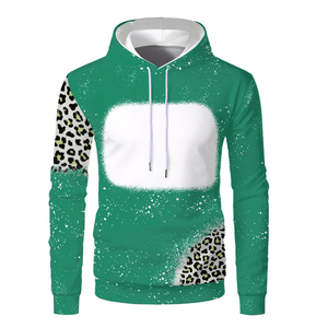 Sweat à capuche en polaire orange imprimé léopard pour homme, coupe ample, style streetwear, anti-boulochage, imprimé en relief, 100 % polyester, pull d'hiver - Product Image 3