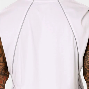 Premium Men Sleeveless Gym Training T-Shirt Breathable Athletic Tank Top Lightweight Fitness Muscle Tee Custom Logo OEM Service - Product Image 6