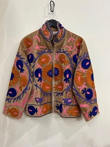 Elegant Handmade Velvet Suzani <b>Jacket</b> for Women Traditional Boho Embroidered Winter Coat Stylish Ethnic Outerwear - Product Image 1