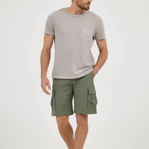 Pantalones Cortos Cargo de Algodón para Hombre, con Botones, Transpirables, Ecológicos, para Gimnasio, Casuales, Deportivos, de Verano, para Entrenamiento - Product Image 1