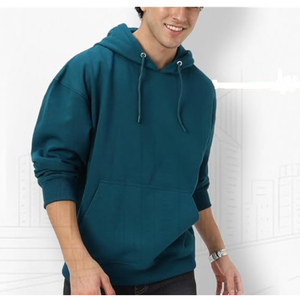 เสื้อฮู้ดดี้และเสื้อสเวตเชิ้ตผู้ชายแบบพิมพ์ลาย ผ้าฝ้ายแท้ 100% หนานุ่ม แบบเรียบๆ ไม่มีลาย - Product Image 1