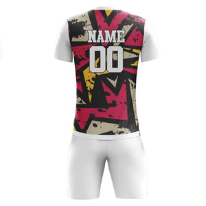 Maillot de football professionnel 100 % polyester, séchage rapide, respirant, anti-humidité, tenue d'équipe - Product Image 2