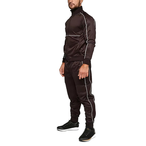 Ensemble de survêtement léger pour homme 100 % coton avec capuche, pantalon noir à cordon de serrage, vêtements de sport décontractés, couleur unie, respirant, streetwear - Product Image 4