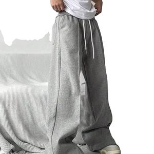 Fit cordon taille jambe large surdimensionné pantalons de survêtement nouveauté haute qualité hommes ample tissé 100% Polyester droit sportif 2026 - Product Image 3