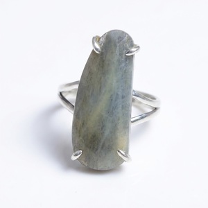 Anillo de Plata de Ley 925 con Zafiro Natural, Hecho a Mano, Gema Azul, Joyería Fina Elegante, Regalo para Mujer - Product Image 1