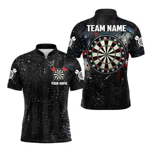 Camiseta Polo Deportiva Sublimada para Hombre, Transpirable, de Secado Rápido, 100% Poliéster, Diseño Personalizado, Venta al Por Mayor - Product Image 5