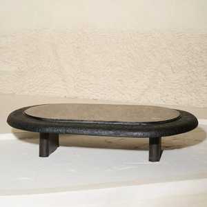 Customer Favorite Modern Oval <b>Coffee</b> <b>Table</b> With Tempered Glass Top And Rattan Frame <b>Legs</b> Living Room Furniture - Product Image 1