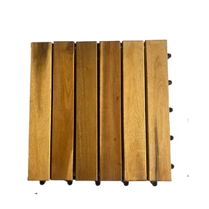 Dalles de terrasse en bois d'acacia vietnamien, imperméables, antidérapantes, finition mate huilée - Design contemporain, utilisation en extérieur, garantie 5 ans et plus - Product Image 3