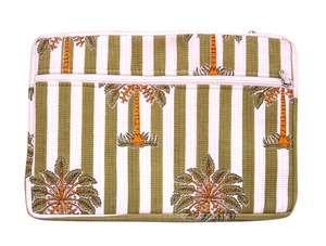 กระเป๋าใส่แล็ปท็อปบุผ้าฝ้ายแบบควิลท์ - Product Image 2