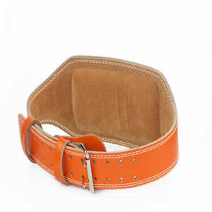 เข็มขัดพยุงหลังยกน้ำหนักหนังแท้แบบหนาพิเศษสำหรับออกกำลังกาย ฟิตเนส พาวเวอร์ลิฟติ้ง พร้อมโลโก้สั่งทำได้ - Product Image 4