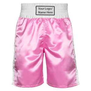 Pantalones Cortos de Boxeo de Satén de Poliéster Premium al por Mayor, Marca Privada, Pantalones Cortos de Artes Marciales, Logotipo Personalizado, Ropa Deportiva para Gimnasio - Product Image 6