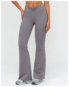 Pantalon plissé décontracté printemps-été 2023 pour femme, coupe large, effet amincissant, style droit et élégant - Product Image 6
