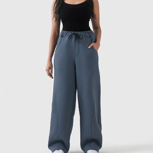 Pantalon Baggy Brodé avec Patch pour Homme, Décontracté, Coupe Ample Personnalisée, Taille Classique, Motif Moustache, Coupe Décontractée Unisexe, Évasé - Product Image 1