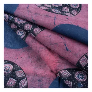 हॉट सेल्स कॉटन डाबू फ्लोरल डॉट प्रिंटेड डाबू कस्टम पारंपरिक मुद्रित कपड़ा ड्रेस और कपड़ों के कपड़े के लिए