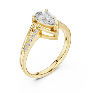 Master Jewels 10K Gold Diamond <b>Engagement</b> <b>Ring</b> <b>Oval</b> <b>Moissanite</b> Solitaire Bridal Jewelry - Product Image 4