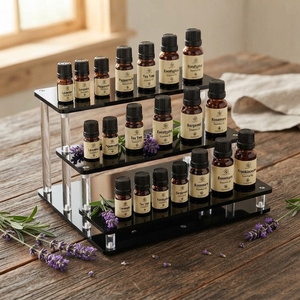 Acrylic Modern Cosmetic <b>Display</b> Stand Customizable <b>Shelves</b> for Water Resistant Easy Assembly for Beauty Products Accessories - Product Image 3