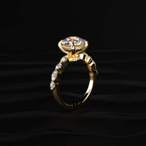 Bague en diamant rond brillant cultivé en laboratoire, certifié IGI, de couleur D à F, 2,00 ct, or, argent, jaune, blanc, rose, brillance radiante, intemporel - Product Image 2