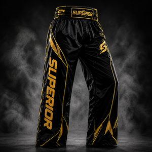 Pantalons de kickboxing de qualité supérieure, internationaux, durables et légers, pour les professionnels et les combattants. - Product Image 1