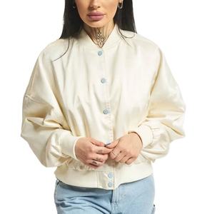 Chaqueta de béisbol para mujer con botones frontales, ropa sexy para Collage, venta al por mayor, chaqueta universitaria de satén personalizada para equipo - Product Image 5