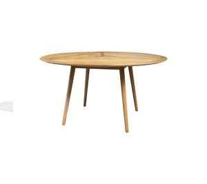 Modern <b>Round</b> Wooden <b>Dining</b> <b>Table</b> Scandinavian Design Eco-Friendly Waterproof <b>Solid</b> <b>Wood</b> Legs Stable Home Furniture 6 Seater - Product Image 1