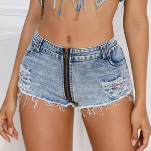 Shorts en jean tendance pour femmes, respirants, personnalisables, de haute qualité, sexy, pour l'extérieur - Product Image 1