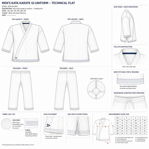 Dravelle Industry Judo Uniform Adult Unisex <b>White</b> 100% Cotton 240g Durable Regular Fit Breathable Quick Dry Lightweight Kit - Product Image 6