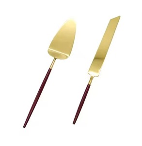Decorative Table Metal Cake Server Set Stainless Steel Cake Knife and Server Dessert <b>Tools</b> - Product Image 6