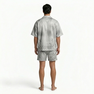 Custom Men's <b>Yacht</b> Wear Shirt And Shorts Set OEM ODM Private Label Premium Summer Clothing Manufacturer - Product Image 2