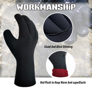Guantes de Neopreno Premium de 3mm, Cálidos, Antiarañazos, para Buceo, Snorkel, Moto Acuática, Wakeboard - Product Image 3