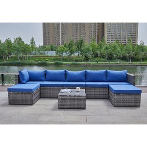 Divano da Patio con Cuscini Confortevoli per Arredamento da Esterno - Product Image 3