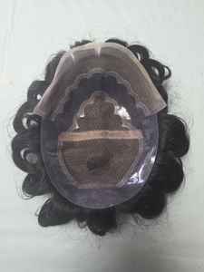 Perruque en cheveux humains vierges Taz Hair BD, modèle Bollywood, prothèse capillaire indienne douce pour hommes, toupet Remy - Product Image 2