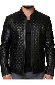 Veste en cuir de qualité supérieure pour homme, style veste d'hiver, en cuir véritable, en vente en ligne à bas prix - Product Image 5