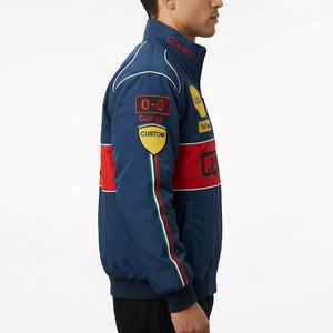 Chaqueta de Carreras Personalizada para Hombre, Chaqueta Bomber Deportiva con Logotipo OEM, Fabricante - Product Image 4
